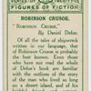 Robinson Crusoe.