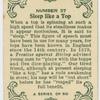 Sleep like a top.
