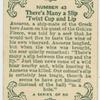 There's many a slip 'twist cup and lip.