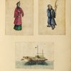 Person ; Person holding incense pot ; Boat