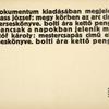 Dokumentum ... (Front cover verso).