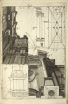 Lam. 10. [Diagram of proportions and perspective of columns as seen from below.]