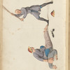 An offender undergoing the bastinade
