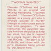 Woman wanted.