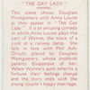 The gay lady.