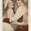 Priscilla Lane and Dick Powell in "Romance and rhythm."