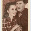Olivia de Havilland and Errol Flynn in "Dodge City."