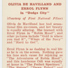 Olivia de Havilland and Errol Flynn in "Dodge City."