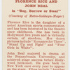 Florence Rice and John Beal in "Beg, borrow or steal."