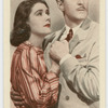 Barbara O'Neil and Basil Rathbone in "The sun never sets."