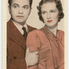 Rose Stradner and Edward G. Robinson in "The last gangster."