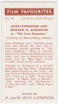 Rose Stradner and Edward G. Robinson in "The last gangster."