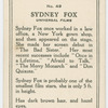Sydney Fox