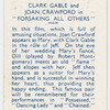Clark Gable and Joan Crawford in "Forsaking all others."