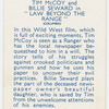 Tim McCoy and Billie Seward in "Law beyond the range."