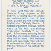 Wendy Barrie and Spencer Tracy in "It's a small world."