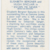 Elisabeth Bergner and Hugh Sinclair in "Escape me never."