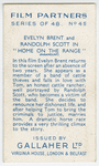 Evelyn Brent and Randolph Scott in "Home on the range."