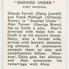 Snowed under.