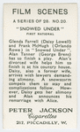 Snowed under.
