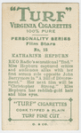 Katharine Hepburn, R.K.O. star.
