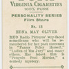 Edna May Oliver, R.K.O. star.