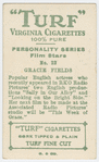 Gracie Fields, R.K.O. star.
