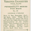 George O'Brien, Fox star.