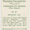Richard Dix, R.K.O. star.