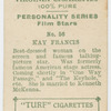 Kay Francis, Warner Bros. First National star.