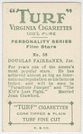 Doug. Fairbanks, Jr., Warner Bros. First National star.