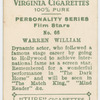 Warren William, Warner Bros. First National star.