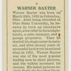 Warner Baxter.