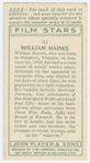 William Haines.