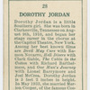 Dorothy Jordan.