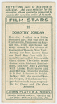 Dorothy Jordan.