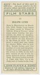 Ralph Lynn.