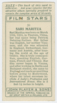 Sari Maritza.