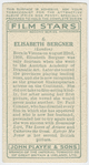 Elisabeth Bergner.