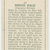 Sonnie Hale.