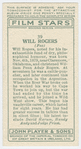 Will Rogers.