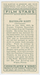 Randolph Scott.