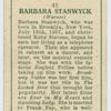 Barbara Stanwyck.