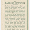 Barbara Stanwyck.