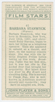 Barbara Stanwyck.