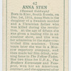 Anna Sten.