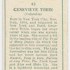 Genevieve Tobin.