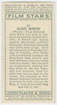 Alice White.