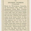 Deanna Durbin.