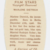 Marlene Dietrich.